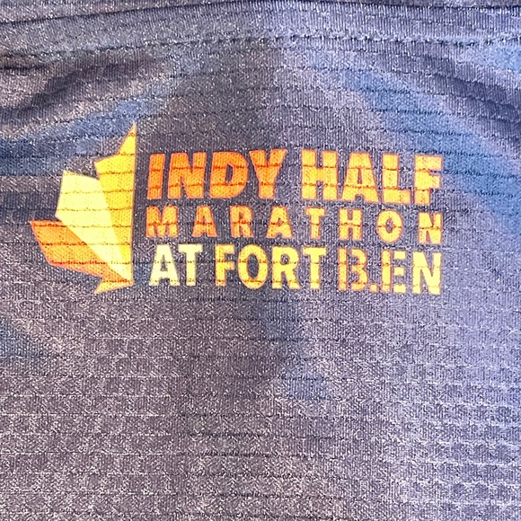 Indy Half Marathon At Ft. Ben Quarter Zip Tech Shirt Long Sleeve Large Running. - Picture 1 of 7